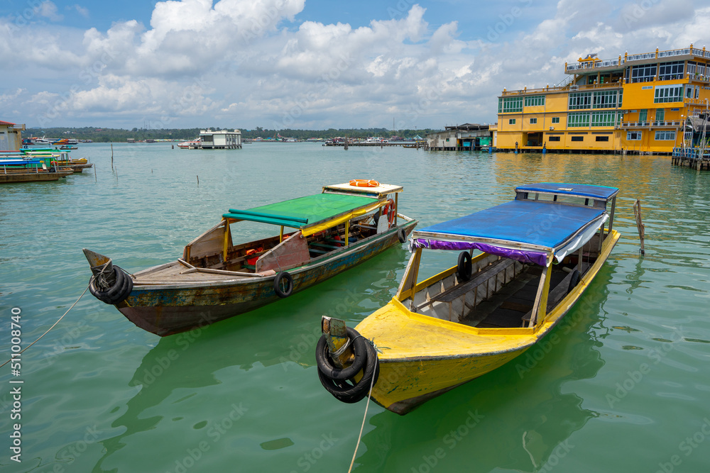 traditional boat in bintan island