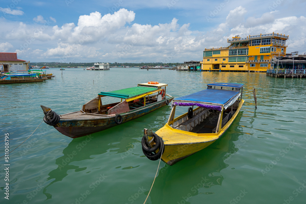 traditional boat in bintan island