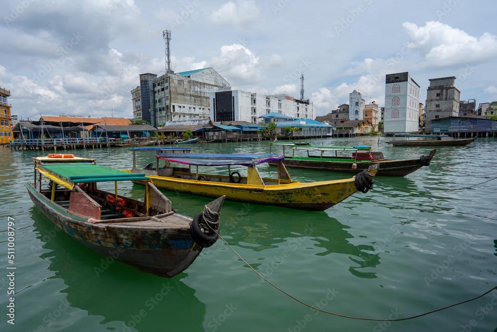 traditional boat in bintan island