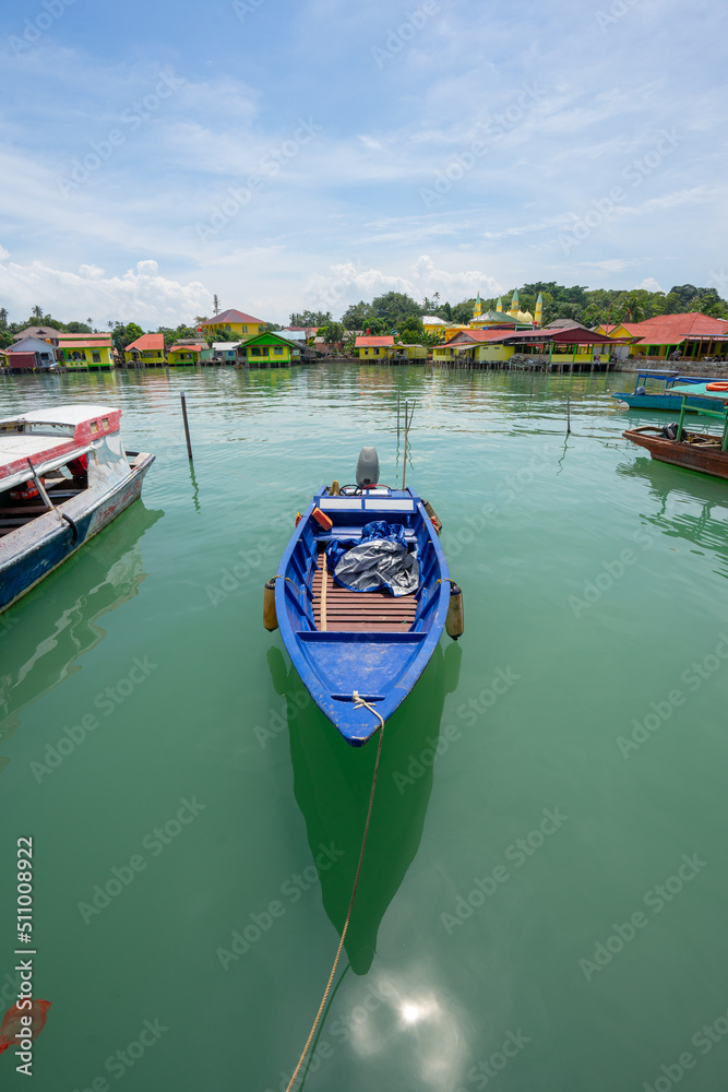 traditional boat in bintan island