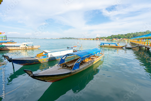 traditional boat in bintan island