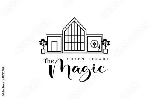 Hotel logo black business corporate identity