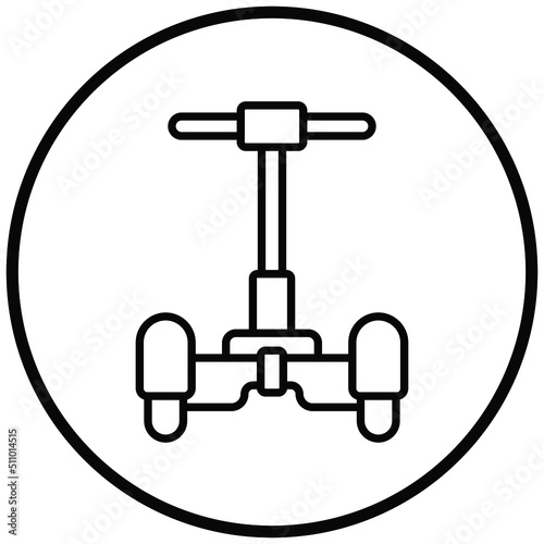 Police Segway Icon Style