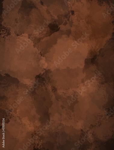 Vertical or horizontal illustration with copyspace  brown messy background with space for text