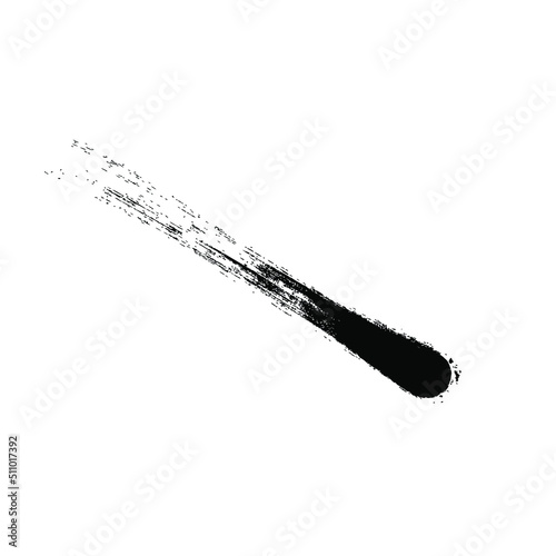 Comet logo icon sign Meteorite emblem Hand drawn ink sketch Space galactic modern abstract design Cartoon painted style Fashion print clothes apparel greeting invitation card cover flyer poster banner