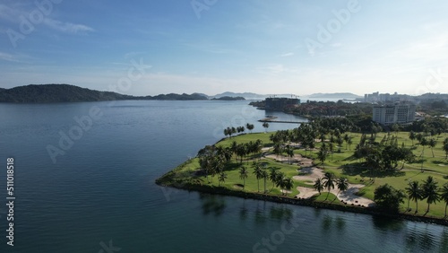 Kota Kinabalu, Sabah Malaysia – June 15, 2022: The Sutera Harbour, Resorts and Marina Bay photo