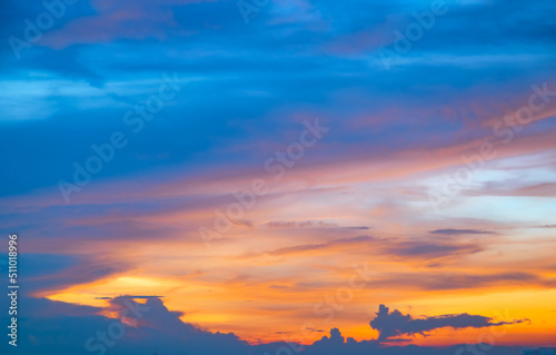 Sky background with the cloud,Nature abstract. © auttawit