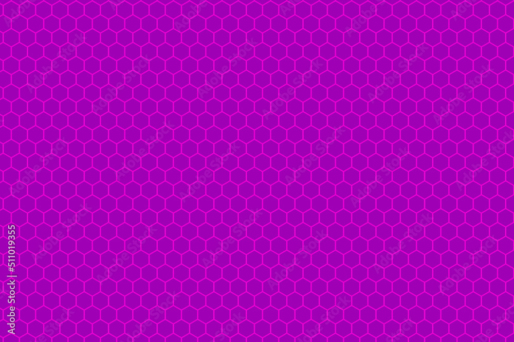 Hexagon Seamless Pattern. Geometric Graphic Design Background. Simple Fabric Ornament. Vector Illustration.