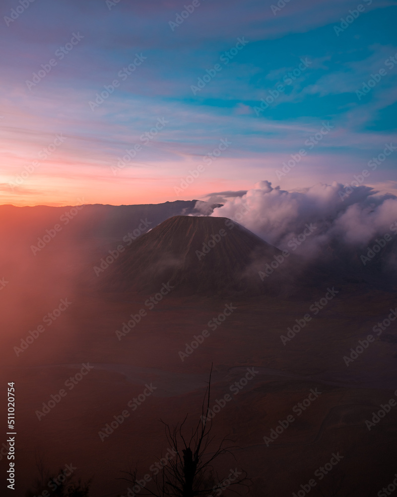 sunrise over the mountain