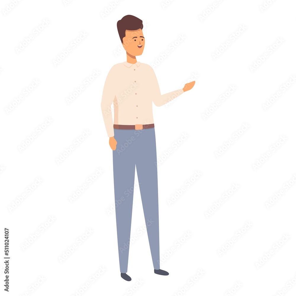 Didactic speech therapist icon cartoon vector. Online doctor. Child teacher Didactic speech therapist icon cartoon vector. Online doctor. Child teacher