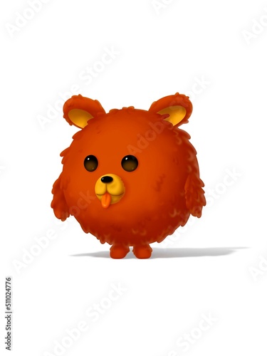 Dog monster cartoon funny illustration