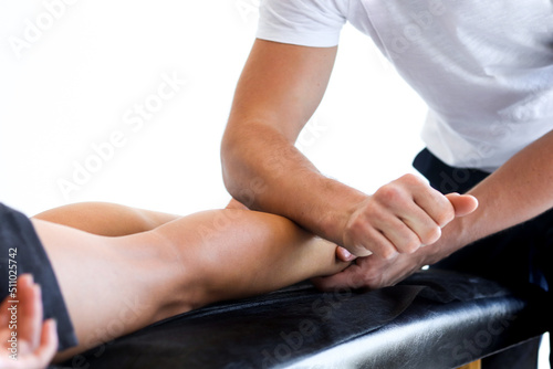 Anti cellulite massage for young woman in beauty salon. Perfect skin fat burning beauty concept.