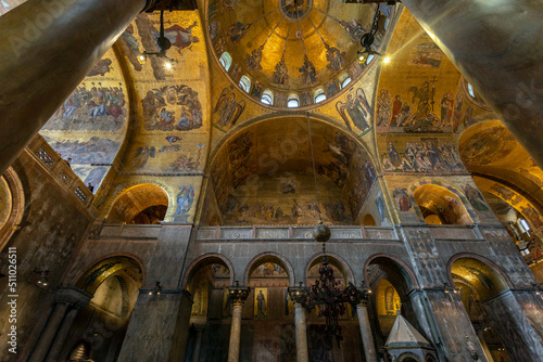 Entry to the chancel in the St Mark's Basilica in Venice