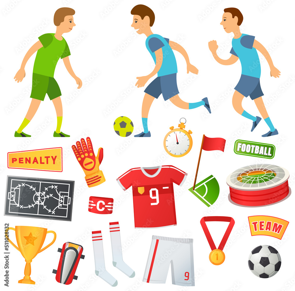 Boy soccer football player. Kids future dream professional sportive