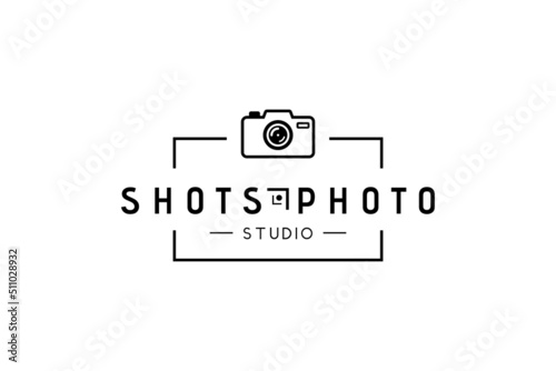 camera logo icon vector template