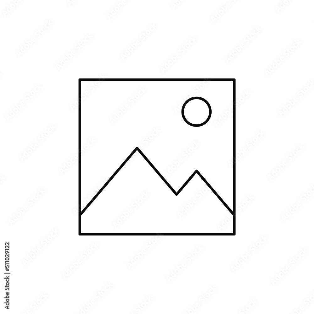 Picture, Gallery, Image Thin Line Icon Vector Illustration Logo Template. Suitable For Many Purposes. Picture, Gallery, Image Thin Line Icon Vector Illustration Logo Template. Suitable For Many Purposes.