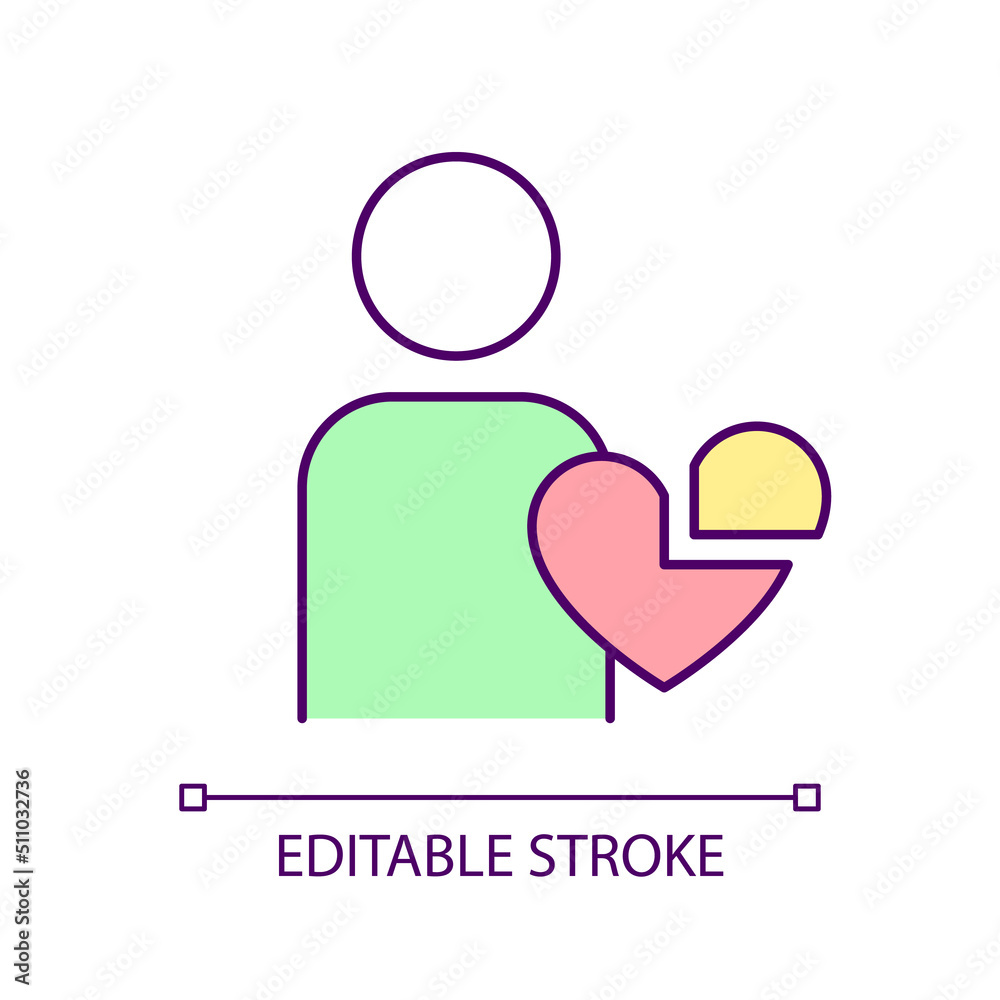 Heart surgery RGB color icon. Cardiology program. Interventional procedures for heart conditions. Isolated vector illustration. Simple filled line drawing. Editable stroke. Arial font used Heart surgery RGB color icon. Cardiology program. Interventional procedures for heart conditions. Isolated vector illustration. Simple filled line drawing. Editable stroke. Arial font used