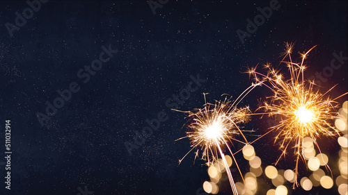 Canvas Print Silvester, New Year's Eve 2023 Party, New year, Fireworks, Firework background b