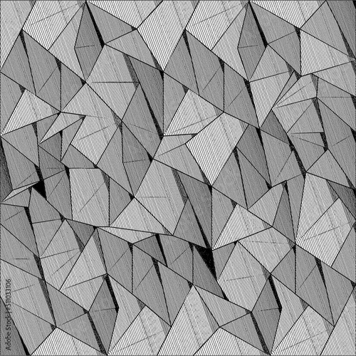 Geometric Abstract Graphite Illustration Detailed Wallpaper Background  (ID: 511033106)