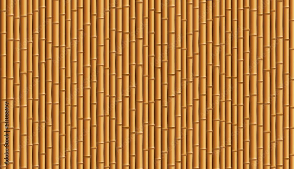 Bamboo fence. Textured background with wooden pattern