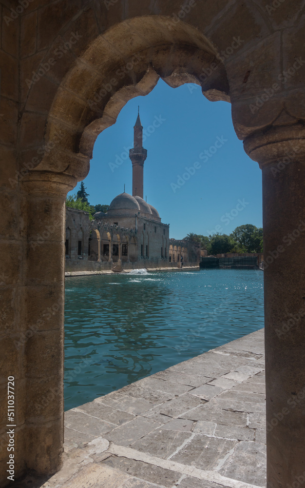 Halil-ur Rahman Mosque and Fish Lake known as Balikligol in Sanliurfa, Turkey