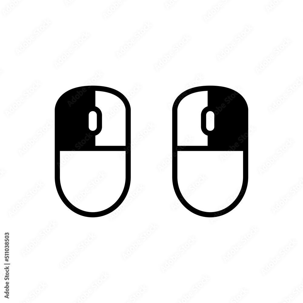 Mouse Computer Icon Sign Vector Isolated on White Artboard Mouse Computer Icon Sign Vector Isolated on White Artboard