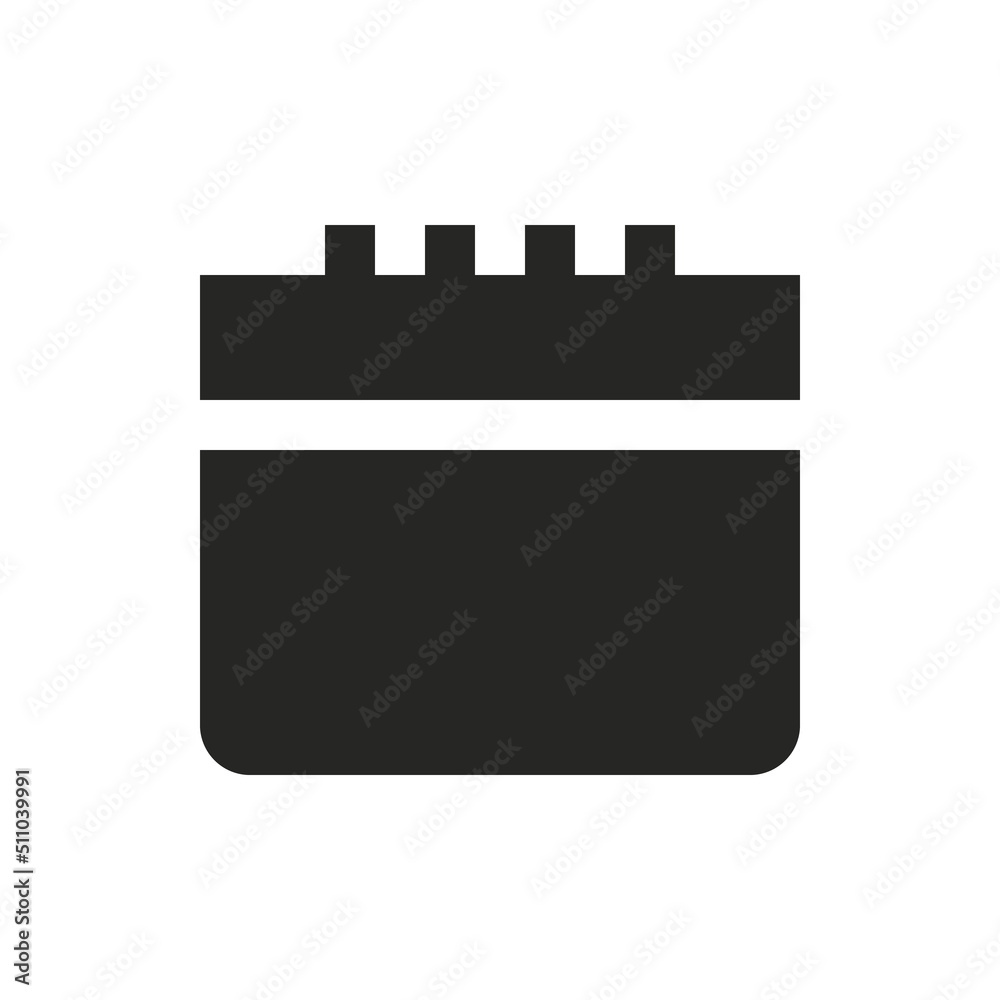 Booking calendar solid icon. Simple schedule glyph vector symbol. Booking calendar solid icon. Simple schedule glyph vector symbol.