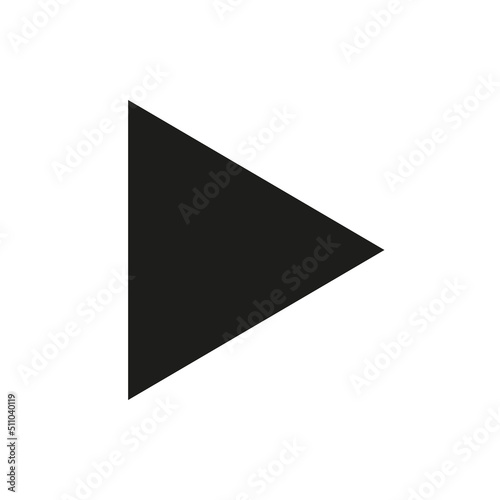 Free Download Play video button solid icon. Right arrow glyph vector symbol. - GFXLoad