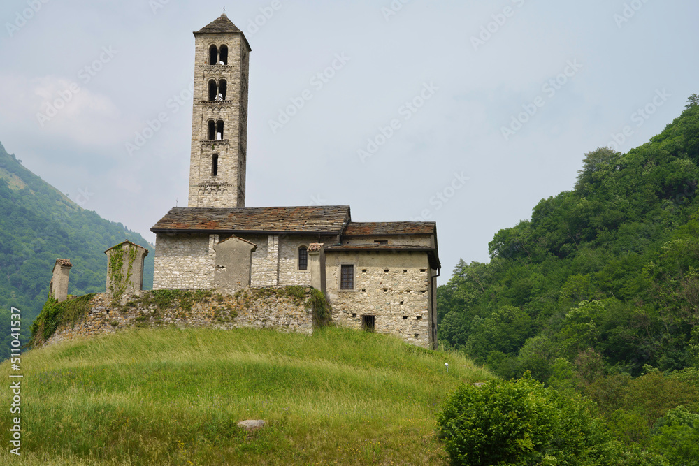 Medieval church at Lasnigo, Como, Italy Medieval church at Lasnigo, Como, Italy
