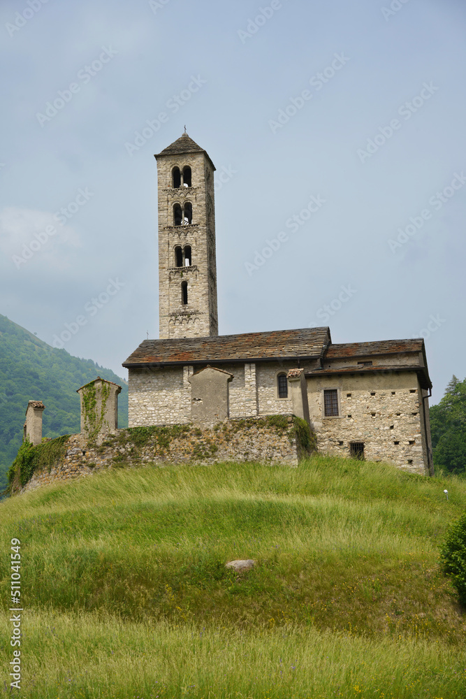 Medieval church at Lasnigo, Como, Italy