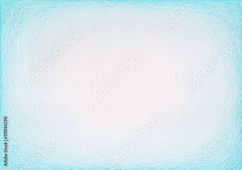 Hand drawn blue painted gradient frame on white paper texture background. Use Canson Fine Face Paper 100 Pounds A5 with Blue Colleen Colored Pencil