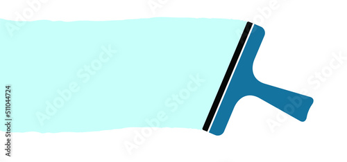 window cleaning glass service, cleaning and maintenance. Windows cleanings tool line icon or logo. Cartoon washes, hygiene vector. Washing glass with a squeegee icon or symbol. Clean or cleanup tools.
