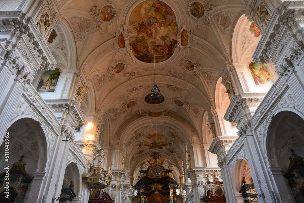 Innenansicht Schönenbergkirche am Schönenberg nahe Ellwangen (Jagst) in Baden-Württemberg