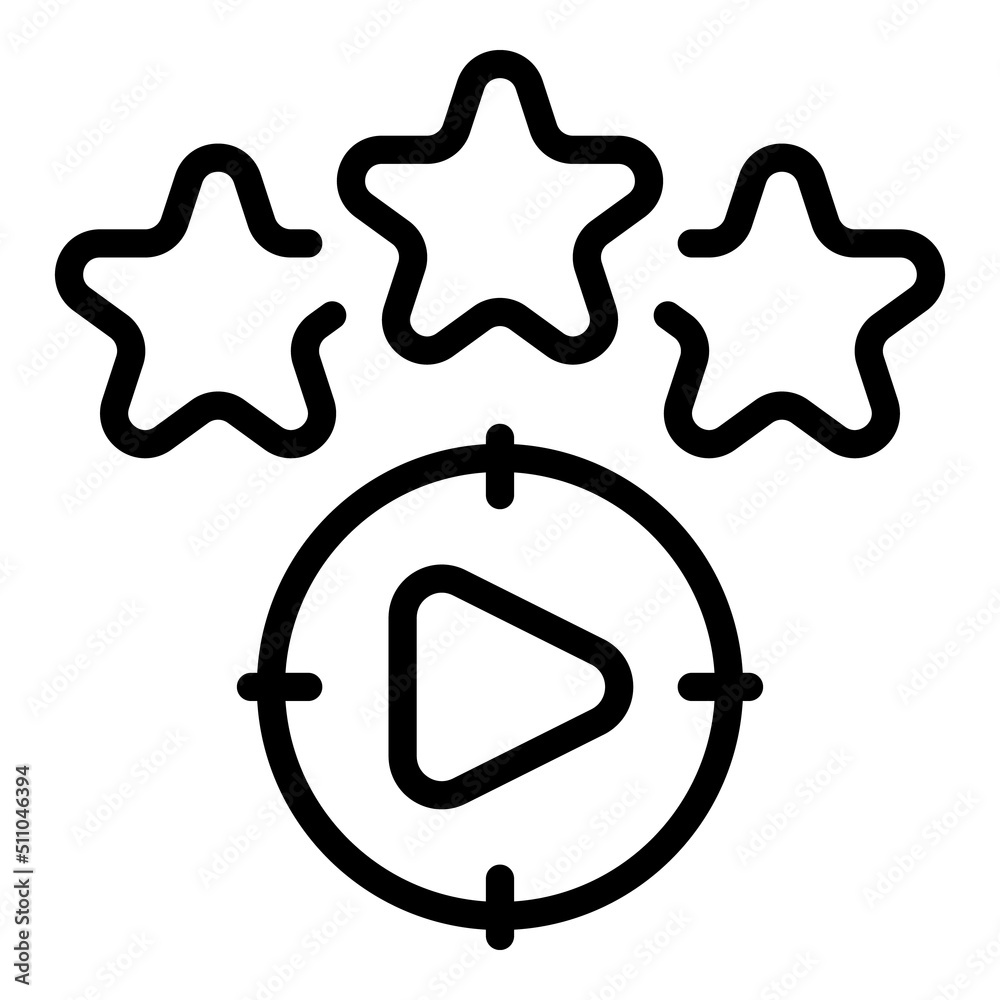 Video monetize raiting icon outline vector. Money profit. Funnel data Video monetize raiting icon outline vector. Money profit. Funnel data
