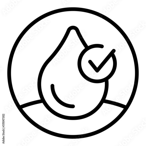 Car antifreeze icon outline vector. Engine coolant. Water fluid