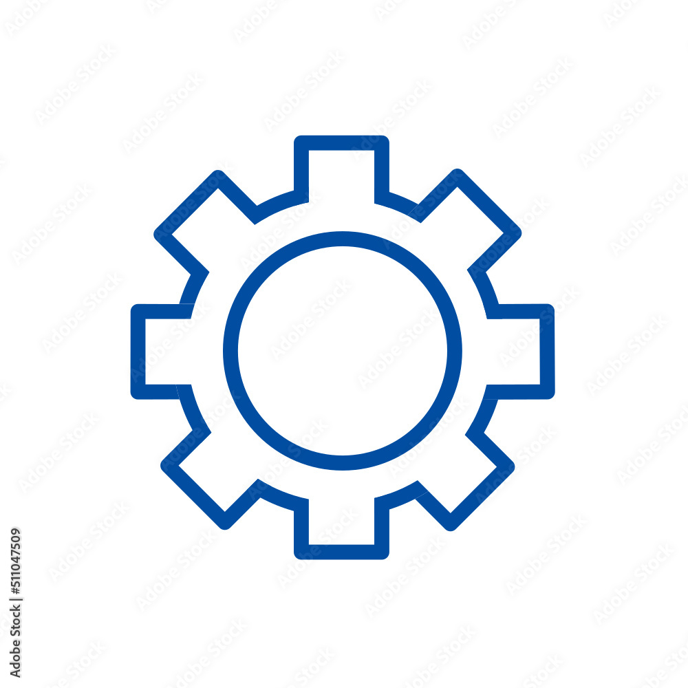 gear icon with simple design