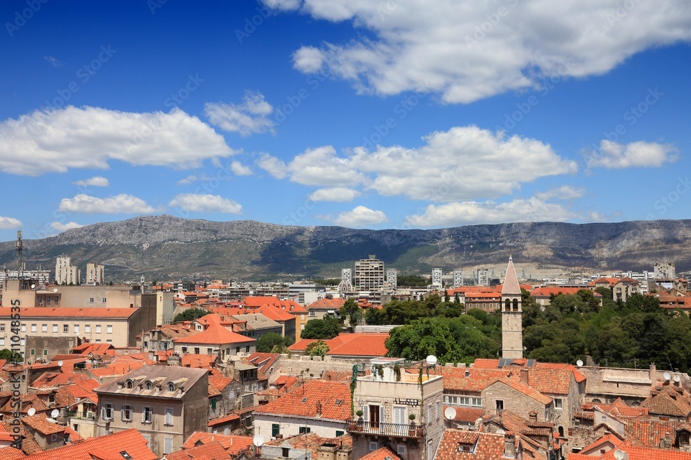 Croatia - Split city in Dalmatia. Old Town - UNESCO World Heritage Site.