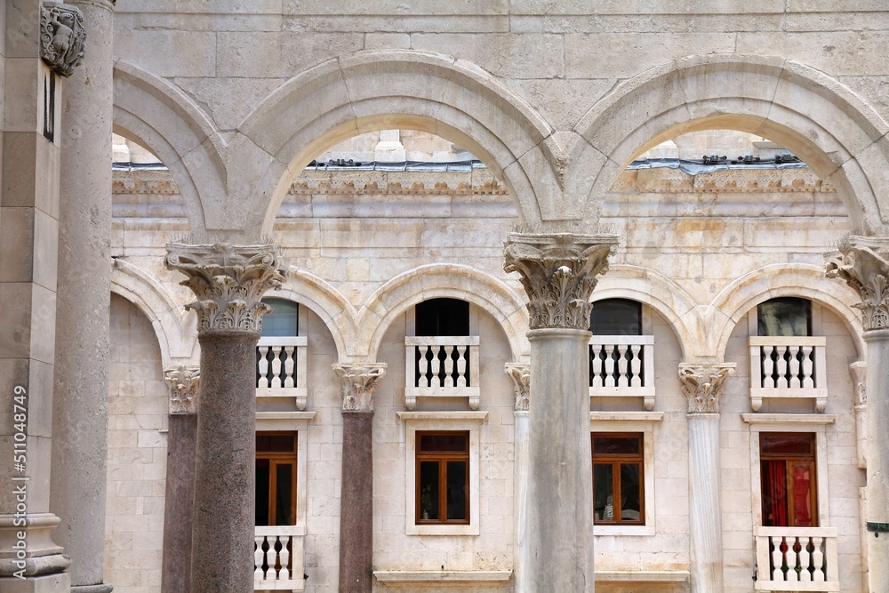 Ancient landmarks of Split, Croatia