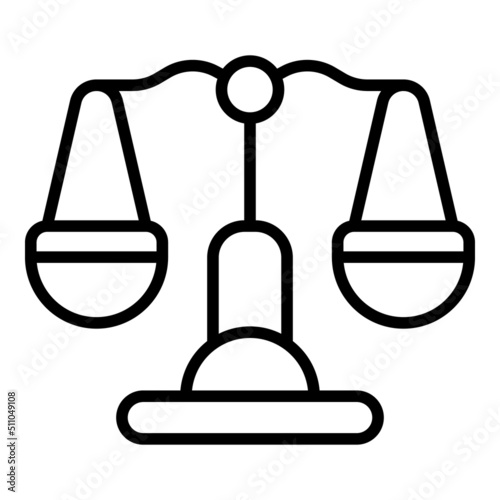 Justice balance icon outline vector. Hand jail. Arrest criminal