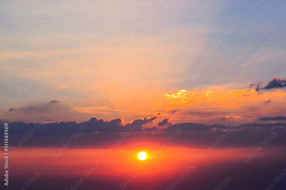 Fototapeta premium sunset over the sea