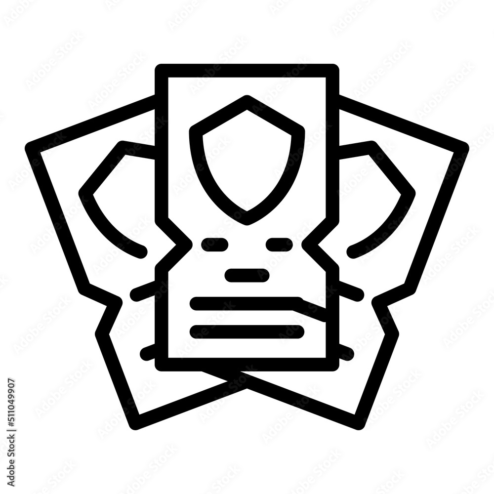 Family zoo ticket icon outline vector. Animal pass. Ride token Family zoo ticket icon outline vector. Animal pass. Ride token