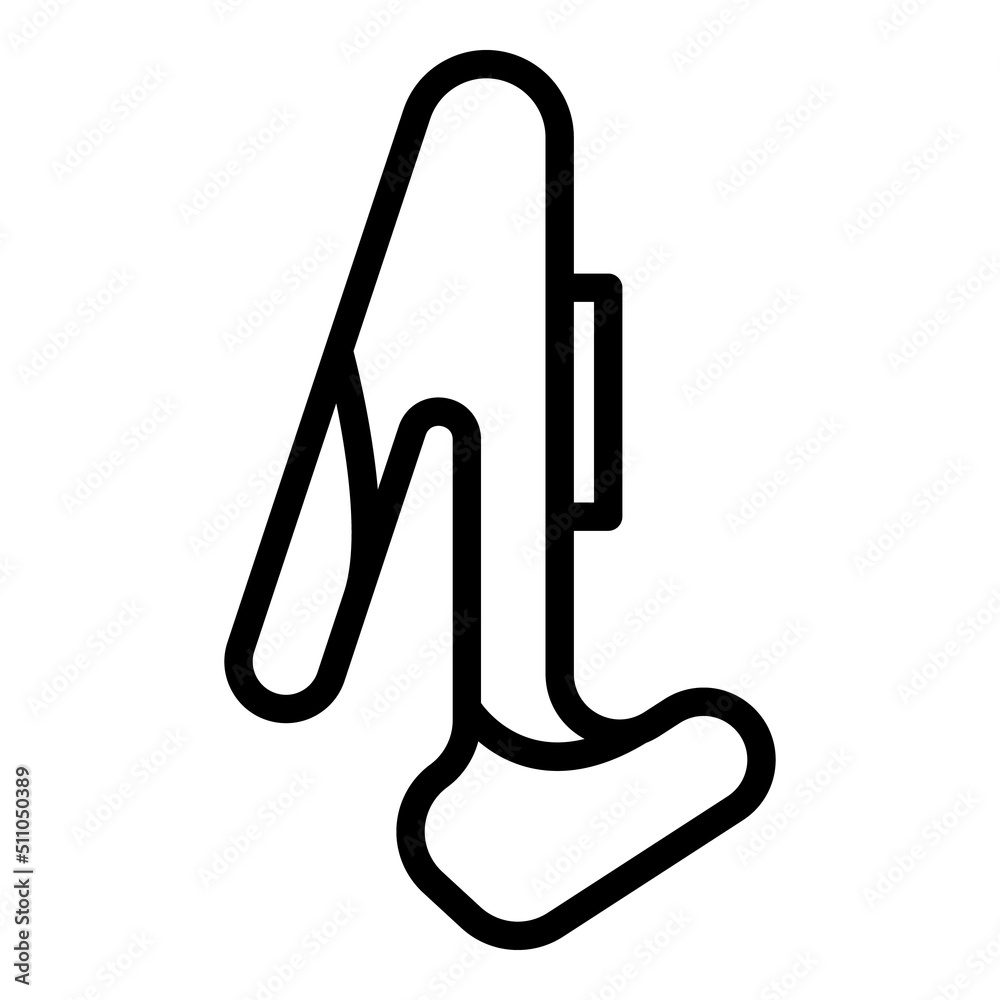 Start racetrack icon outline vector. Race track. Road floor Start racetrack icon outline vector. Race track. Road floor