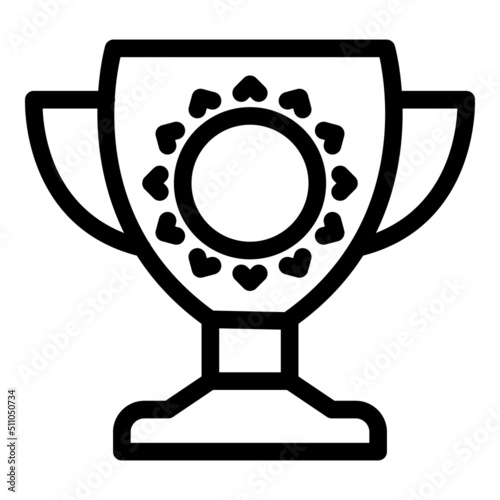 Jockey cup icon outline vector. Race horse. Run fast