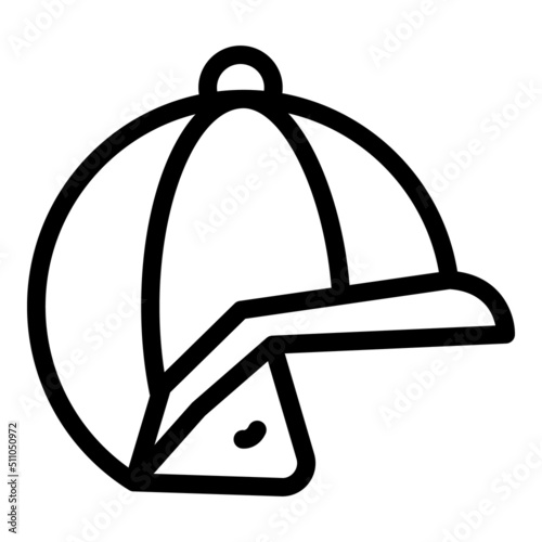 Plastic jockey helmet icon outline vector. Race sport. Run fast