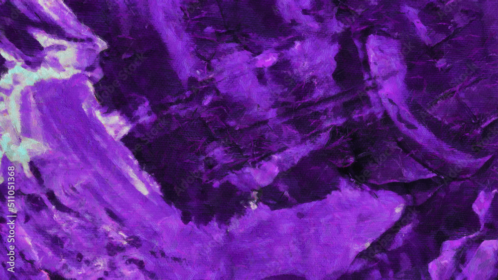 Obraz premium Layers of purple paint on canvas