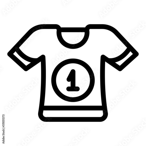 Jockey tshirt icon outline vector. Horse race. Derby track photo