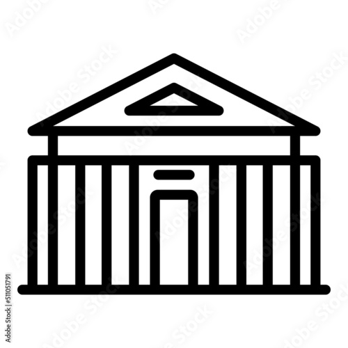 Culture opera house icon outline vector. City world. Europe architecture