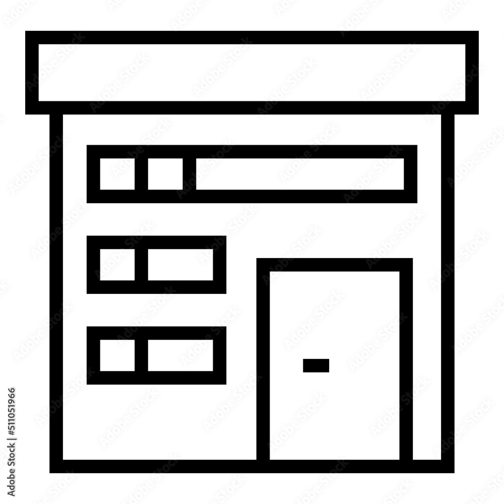 Real villa icon outline vector. Modern home. Building cottage Real villa icon outline vector. Modern home. Building cottage