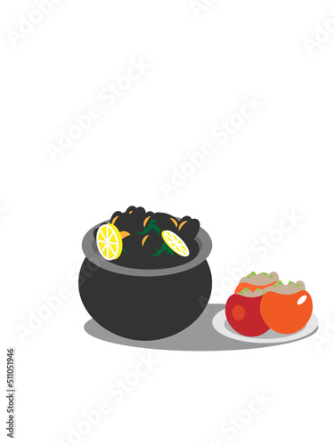 Tomates crevettes / Moules citron