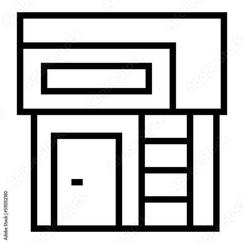 City house icon outline vector. Real estate. Home cottage